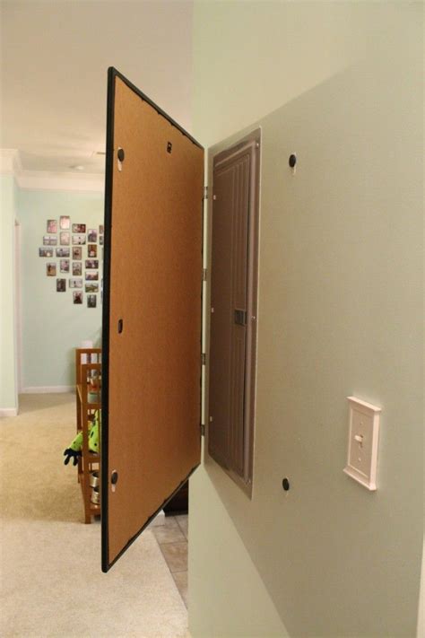 creative ways to hide a junction box|how to hide electrical panel.